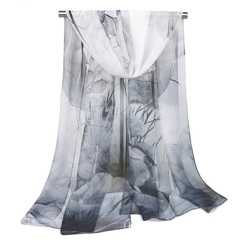 all seasons soft japanese purple silk satin scarf