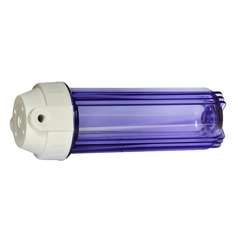 Customizable reusable pp high flow multi cartridge transparent clear commercial10 inch cartridge water filter housing