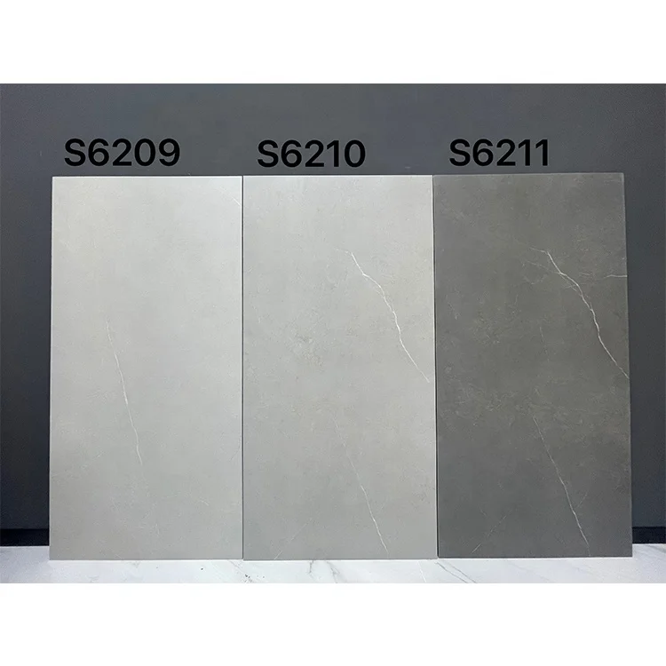 600x1200 Mm Rough Antique Dark Grey Rustic Porcelain Polished Glazed Floor Bathroom Tiles