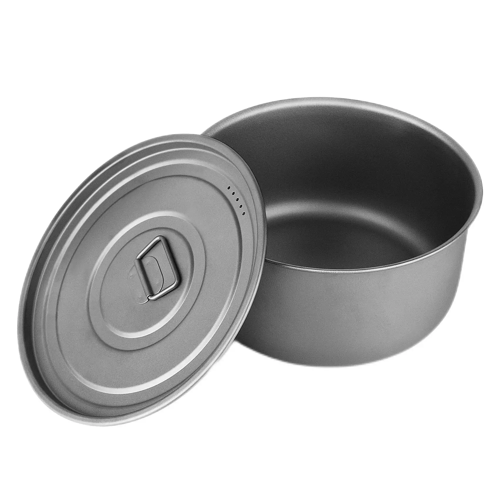 Outdoor Portable Pure Titanium Pan Titanium Non-stick Frying Pan For Camping