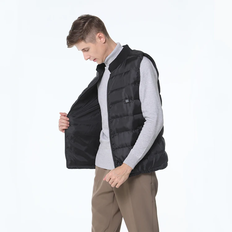 Anti-Shrink winter wool usb charging warning heated warm vest for outdoor