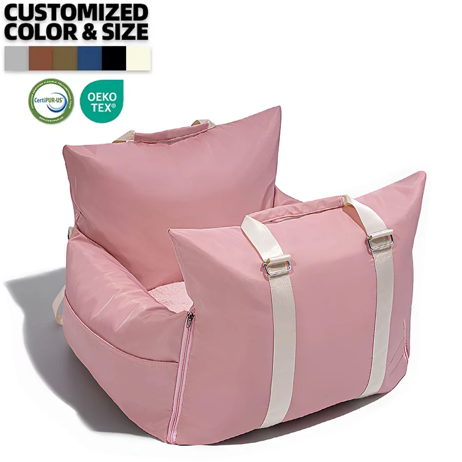 Luxury Dog Car Seat Pet sofa Bag Wholesale Travel safety booster Carrier Bed Pets dog car seat cushion Washable cover