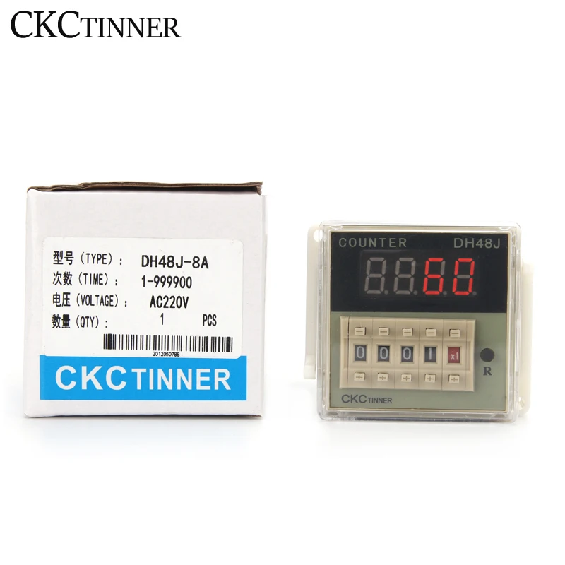 Контактный вход светоэлектрический переключатель Dc12v-48v Ac12v-380v50hz дисплей маленький светодиодный цифровой счетчик