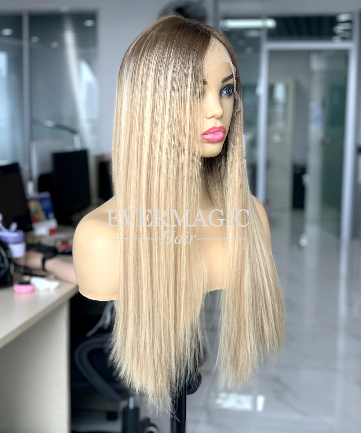 Fast Shipping Best Quality Dark Root Highlight European Virgin Hair Unprocessed Lace Top Jewish Wig Silk Base Wigs