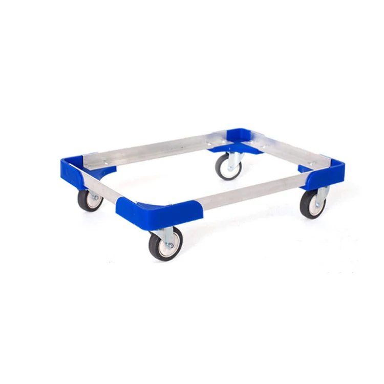 Aluminum Steel Tool Trolley Warehouse Crate Moving Box Cart Dolly