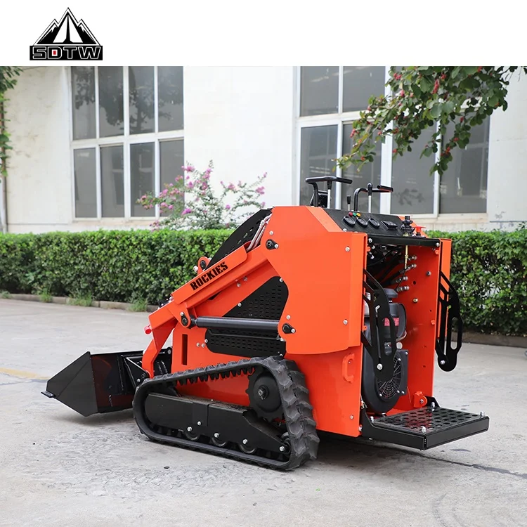 Chinese Cheap Epa Engine Mini Skid Steer loader 900kg 23hp Wheel Crawler Skidsteers loader track skidsteer attachments loader
