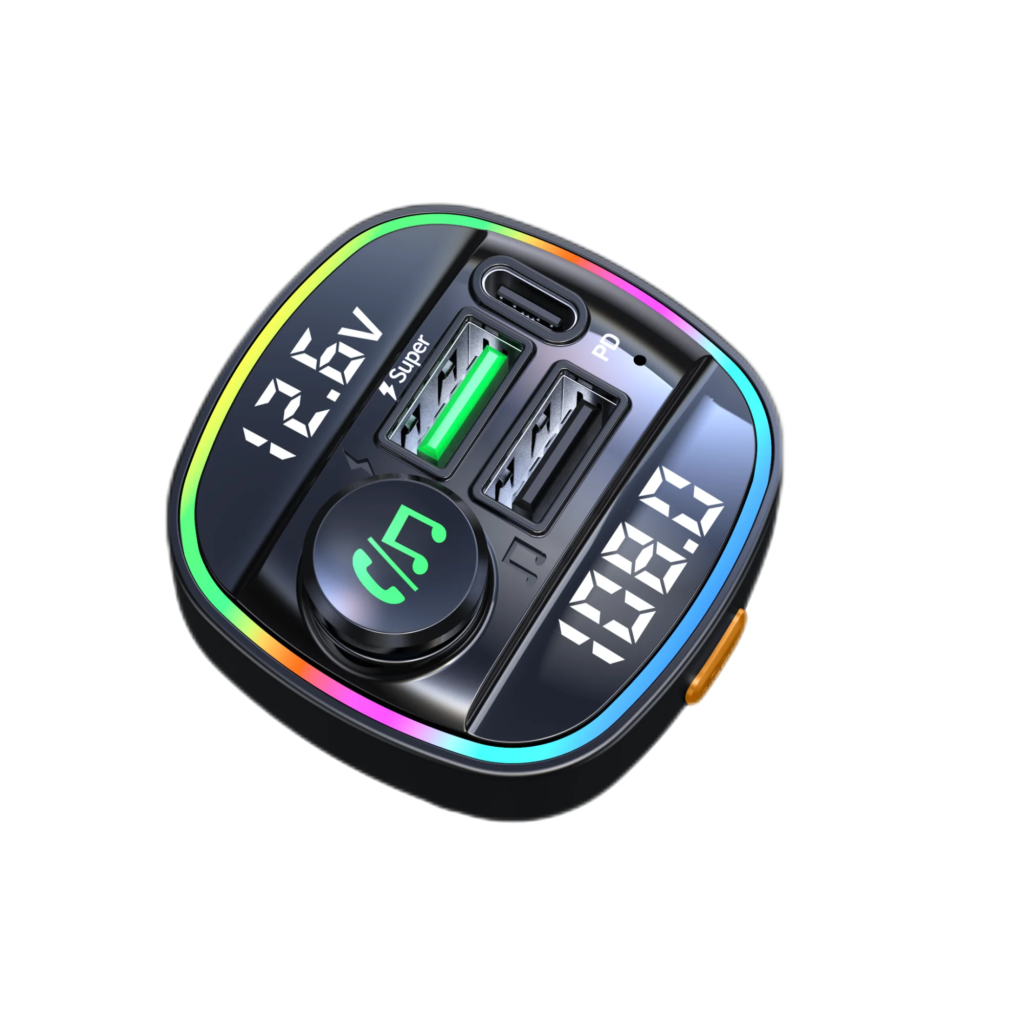 C22 FM Transmitter Handsfree Car Radio Modulator MP3 Player With 22.5W USB Super Quick Charge Adapter for Car