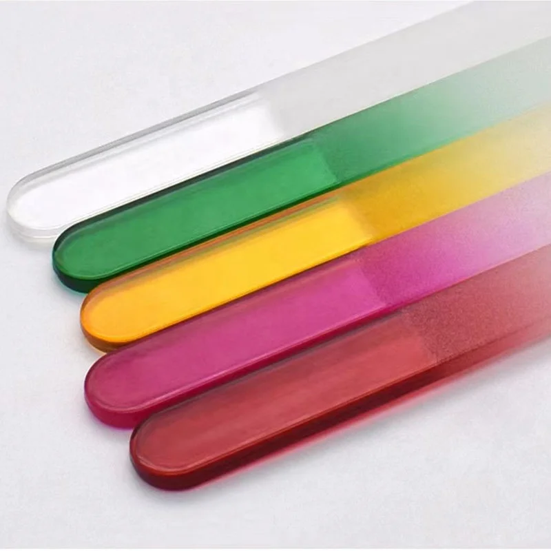 Bulk Beauty Salon Nail Tools High Quality Custom Logo Nail Files Professional Manicure Polishing Strip File Nano Glass Nail File