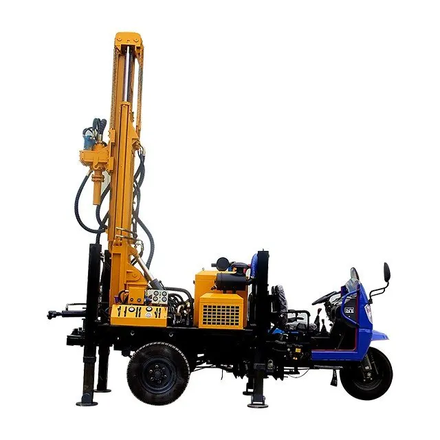 100m200m250m wheel car Drilling Water Well Drilling Rig Mining Rig water well drilling rig price
