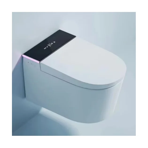 Sanitary Ware Wall Mounted Automatic Water Closet Bathroom Ceramic Hanging Intelligent Toilet Bowl Wall Hung Smart Toilet