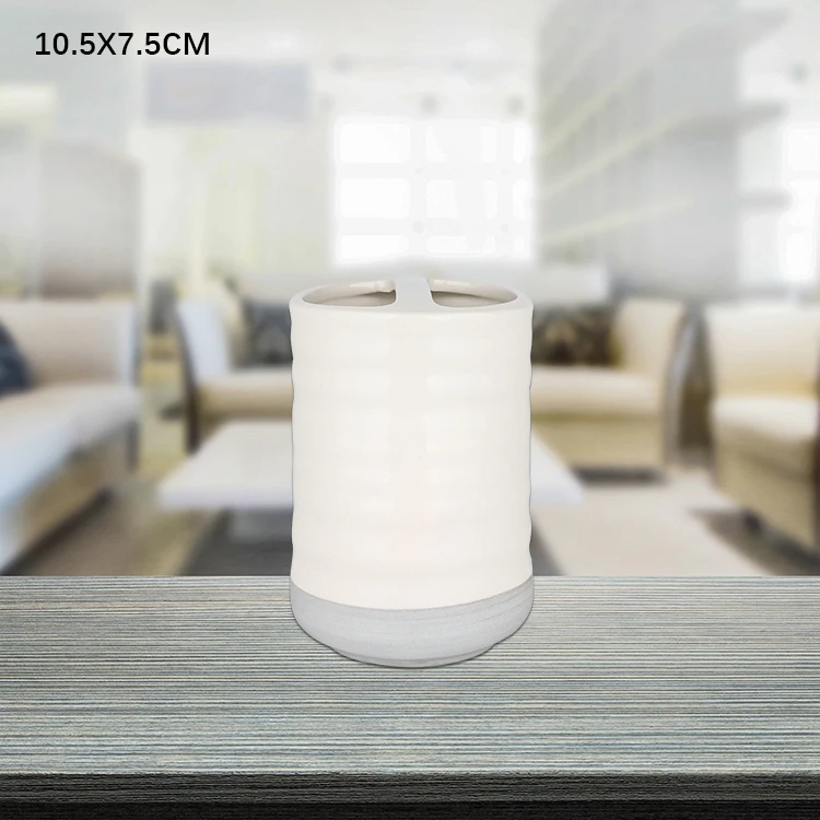 Hotel Ceramic Embossed Bathroom Toiletry Set 5 Pcs White Soap Dispenser Ceramic Bathroom Accessories Sets