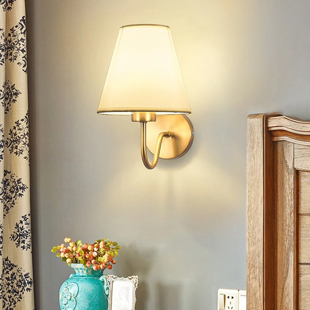 Led Lights Wall Lamps Vintage Style Interior Indoor Lighting Classic Modern Cone for Home Wall Sconce for Decoration Black