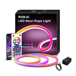 Rgbic Neon Light With Wifi Neon Rope Light Diy Light Bar App Control Music Sync Tv Backlight Game Living Room Bedroom Decoration