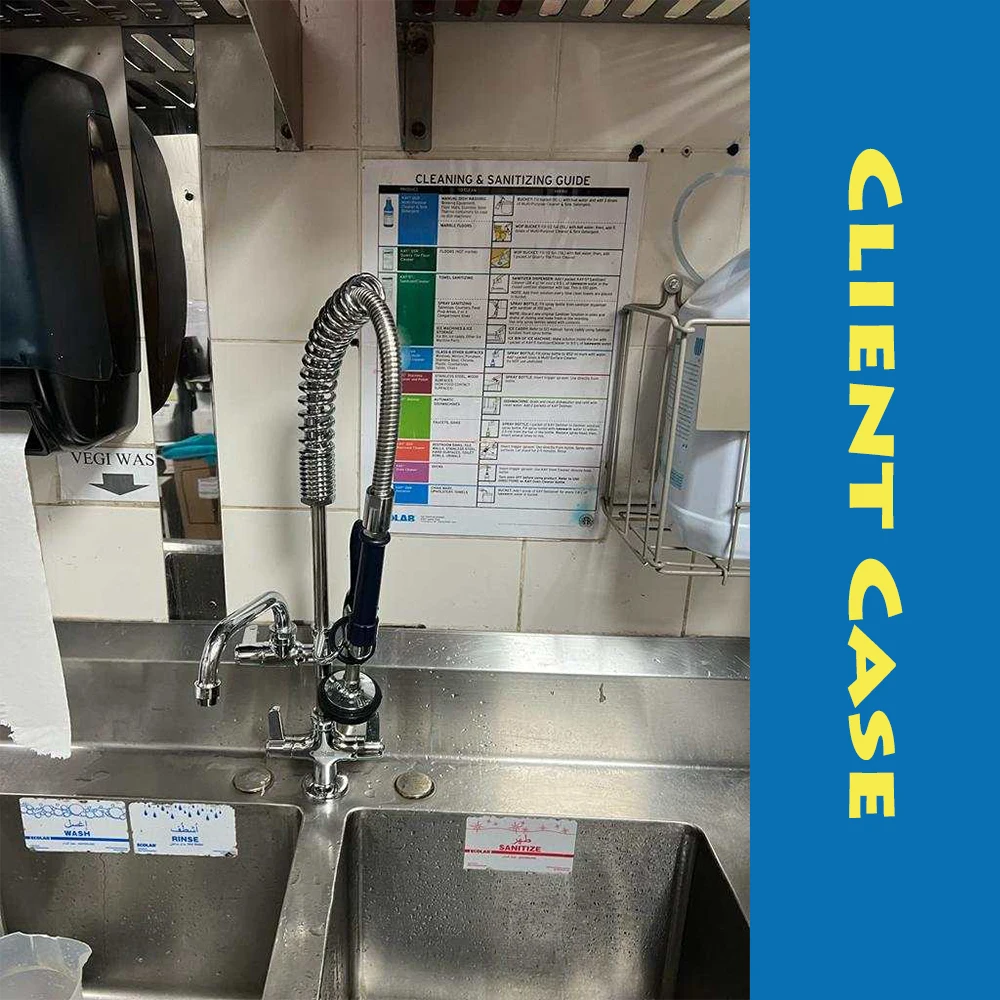 New Style Pull Out Kitchen Faucet Deck Mount Commercial Catering Pre Rinse Faucet Pre Rinse