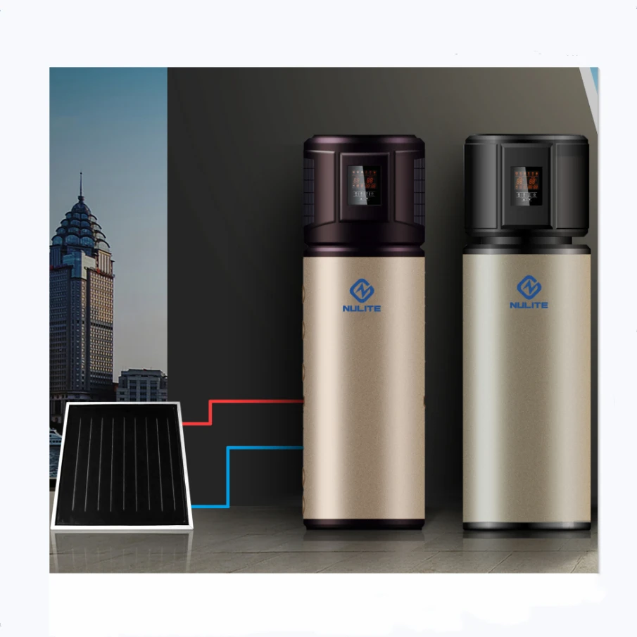 2024 2025 Factory R290 R134A 75C 80C NuLite New Energy High Temp All in One Heatpump 150L 200L 300L Solar Heat Pump Water Heater