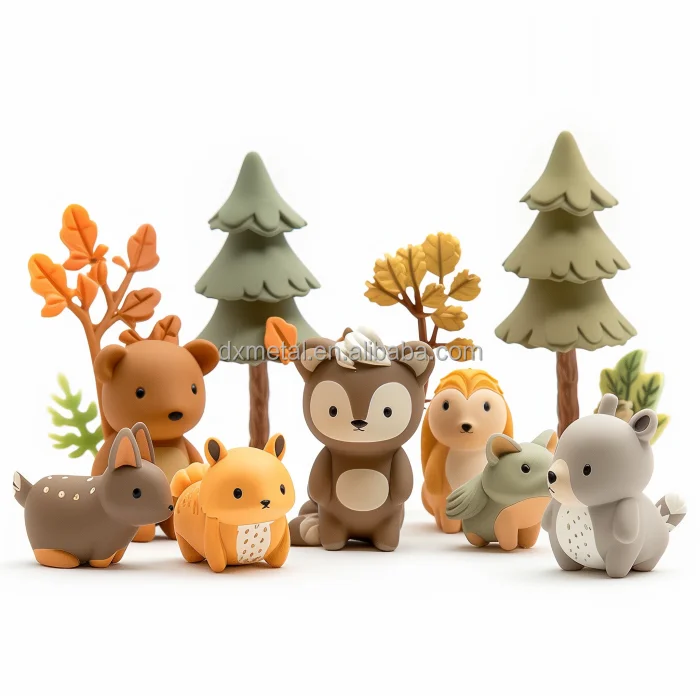 Eco-friendly Rohs Standard Soft PVC Material Cute Animal PVC Figurines for POP Holiday Gift Anime Factory Custom