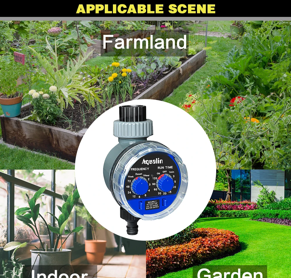 Garden Water Timer Ball Valve Automatic Electronic Watering Timer Home Garden Irrigation Timer EU Standard Controller