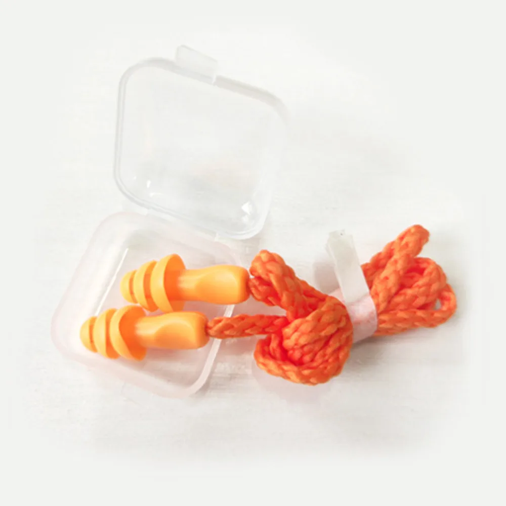 Cheap Ear Plug Safety Silicone Loop Earplugs for Aviation Noise Reduction Function in Case