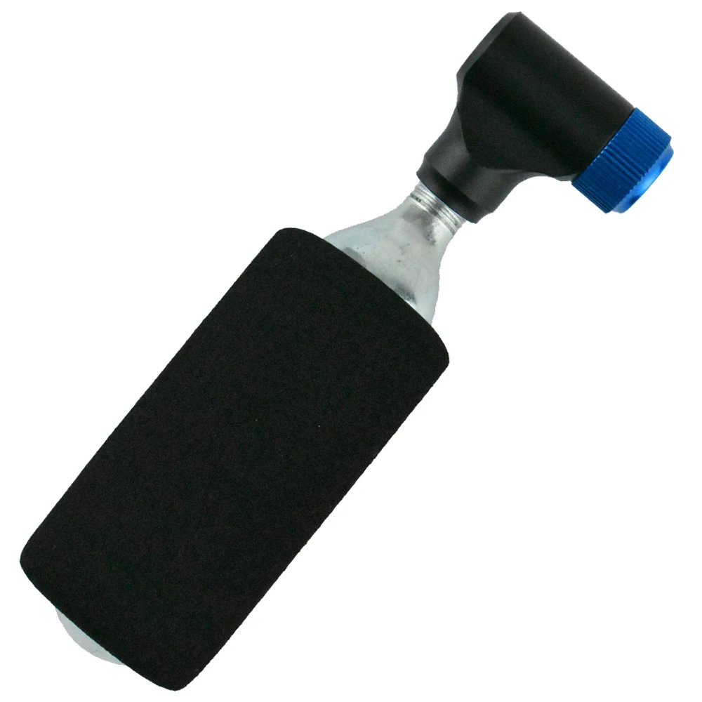 CNC Machined Aluminum Alloy CO2 Bicycle Pump for Mountain Road Touring Bike Tire Inflation