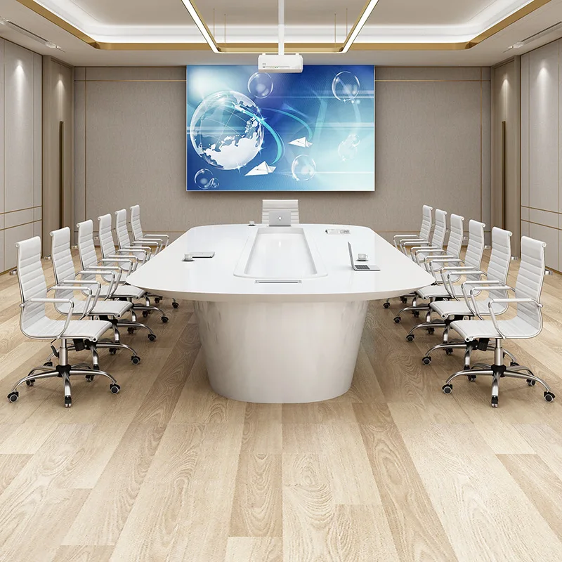 JXT Painted conference table negotiation table and chair combination