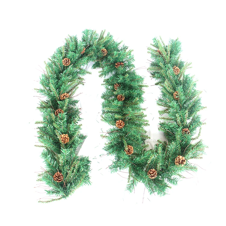Best Wholesale Artificial Christmas Green Garland Decor Flower Garland For Decoration