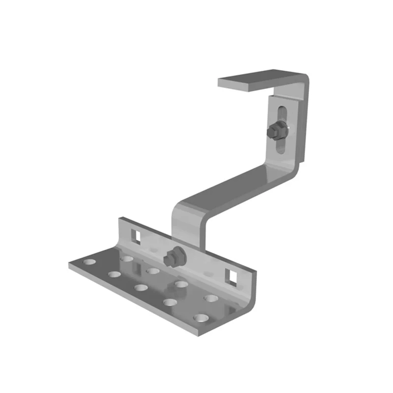 Solar Pitched Tile Roof Mounting Adjustable Tile Solar Roof Aluminum Hook Tile Roof Mounting Hook