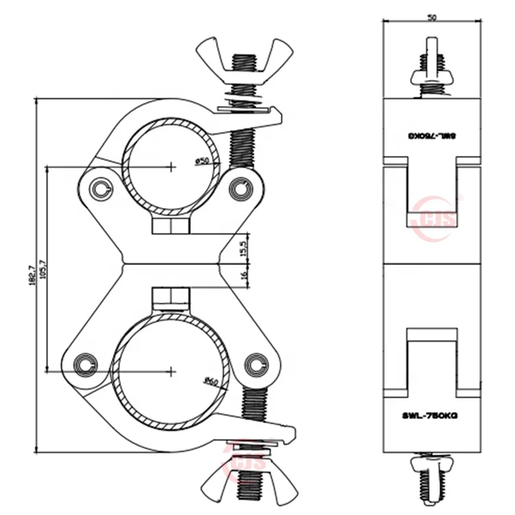 Turn As Needed Two 360 Degree amazing quality clamp ALUMINUM