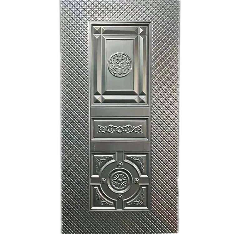 High grade custom metal embossed exterior door skin security door steel security steel gate