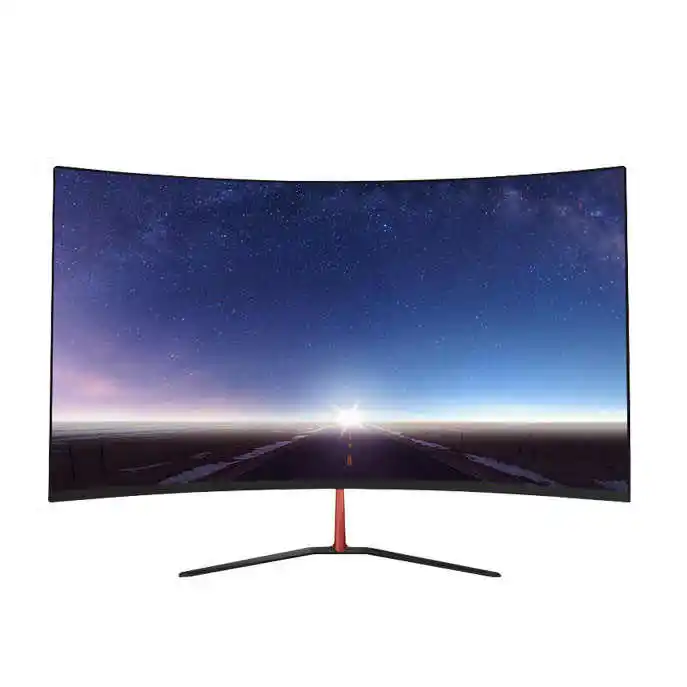 24 Inch 1k Curved Screen Pc Monitor Narrow Border Led Smart Computer Monitor Desktop Cheap Lcd Monitor 60hz 75hz 144hz