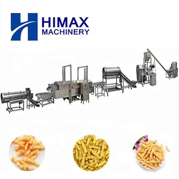 200 kg/h Kurkure cheetos niknak corn curls machine Kurkure Making Machine kurkure production line plant