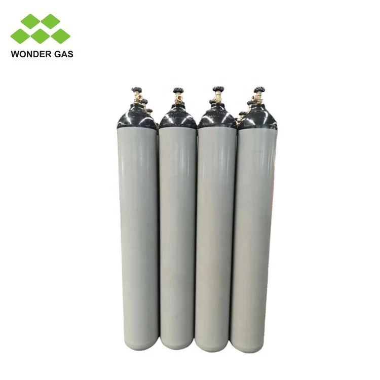 Oxygen Hydrogen Argon Helium CO2 Nitrogen Gas Cylinder High Pressure Seamless Steel 40L/50L Customized Gas Cylinder