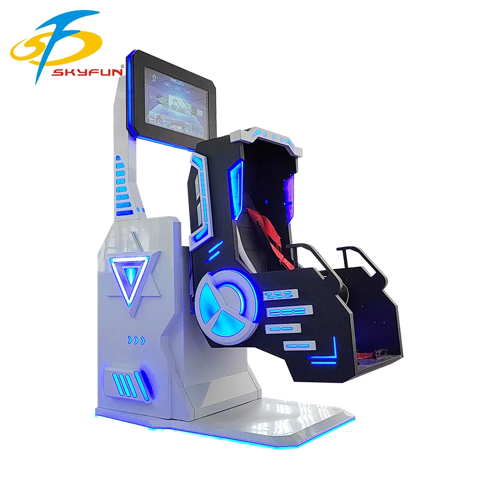 High Quality 3D Glasses 9d Vr Motion Chair Flight Simulator Equipment 360 Degree Rotation 9d Vr Machine 9d Vr Flying Simulator