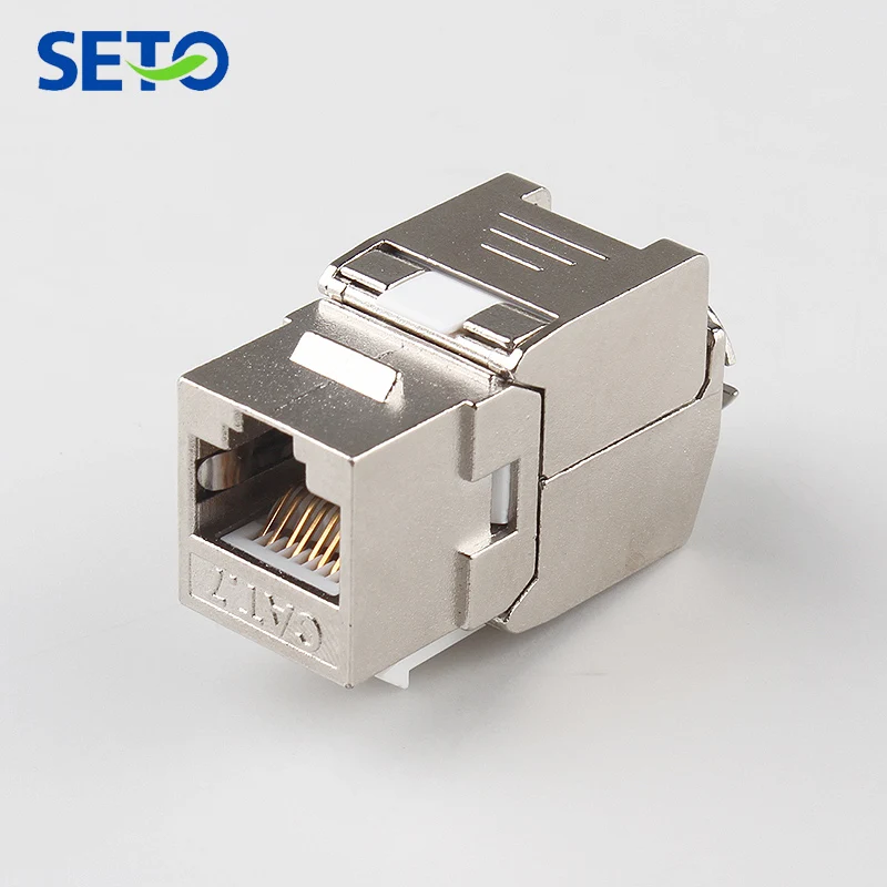 RJ45 Cat7 keystone jack с экранированным модулем