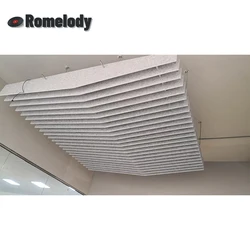 Wholesaler Most Popular Decoration Felt Acoustic Panels Wave Ceiling Decoration