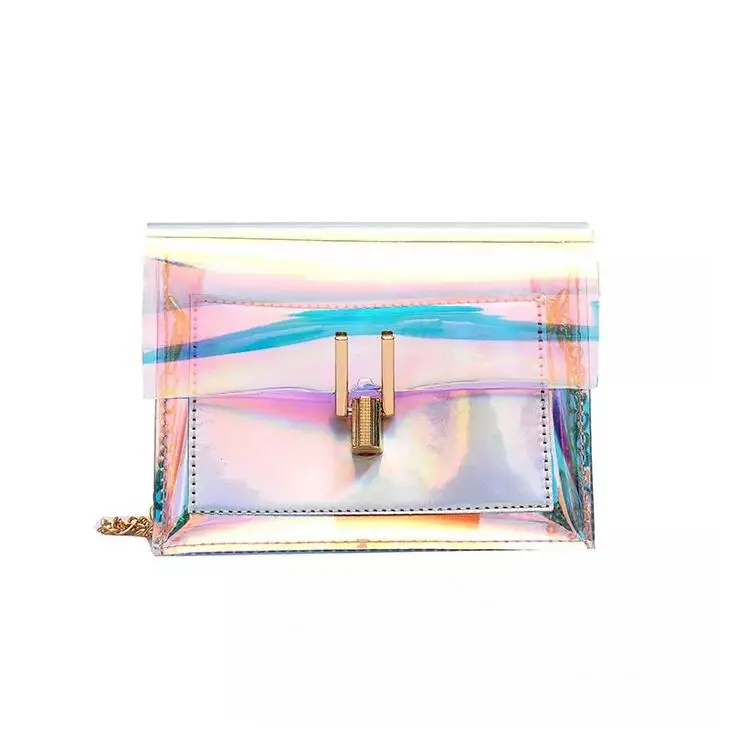 New fashion ladies pvc handbag jelly shoulder bag