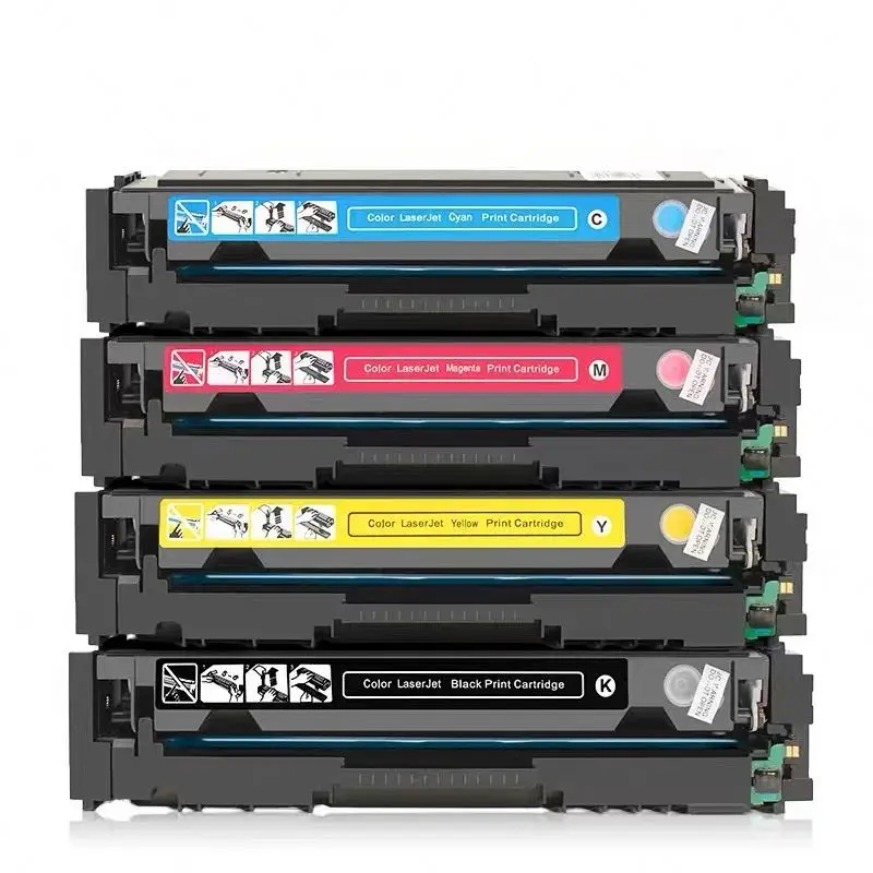 Картридж с тонером HUIBA совместимый 202A CF500A для HP 202 CF500 CF501 CF502 CF503 M254 254dw 254nw MFP M281 281fdn