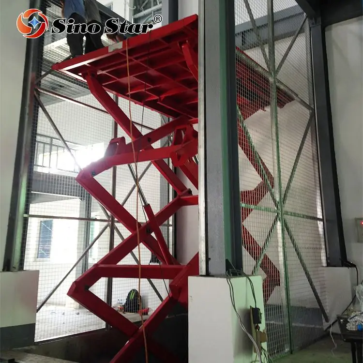 Широко используемый 4 м ручной ножничный фиксированный гидравлический подъемник/ножничный подъемник с небольшой