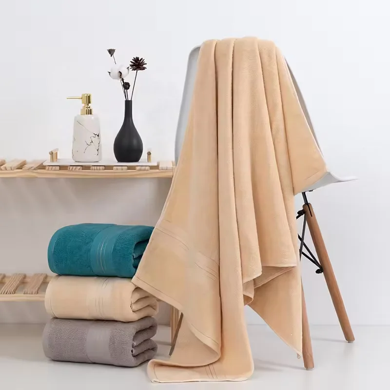 70x140cm Hotel Luxury Jacquard White Bath Towel Set 100% Cotton Large Beach TOWEL Brand Absorbent Quick-drying Bathroom Towel