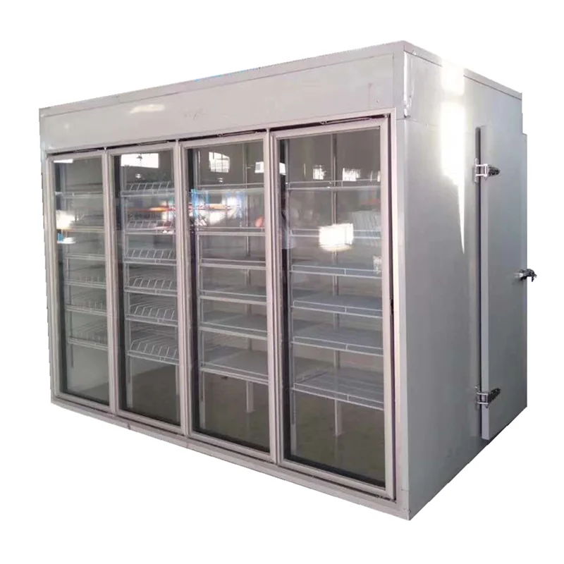 Supermarket Display Refrigerators 2 Door Beer Fridge Upright Drink Beverages Cooler