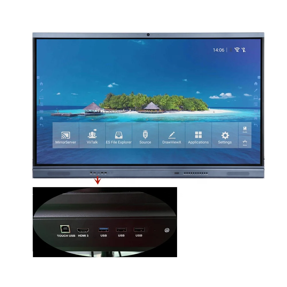 iBoard Electronic Digital Smart Whiteboard 55/65/75/86/98 Inch Interactive Whiteboard For Conference Room and school