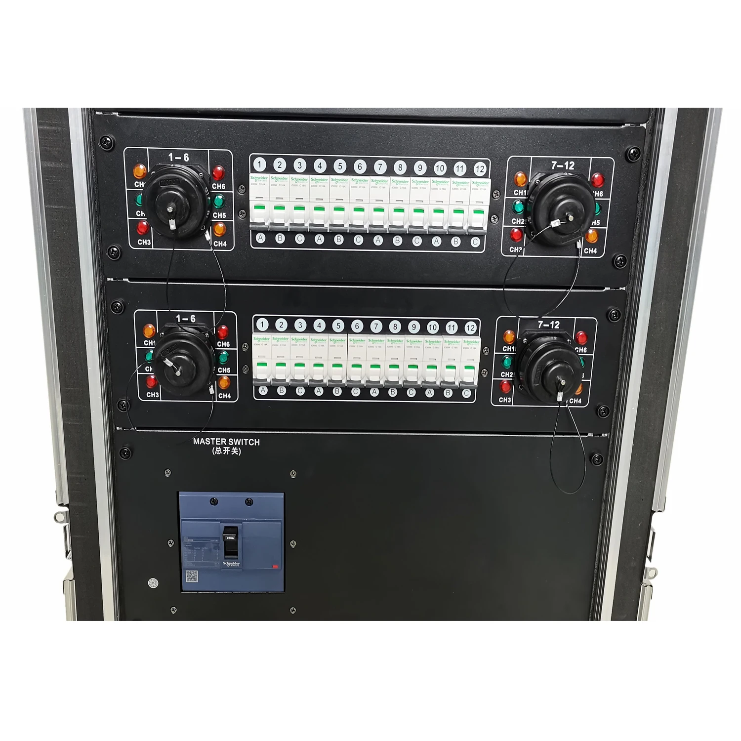 52 Channel Power Distro Distributor Box for Stage DJ Lighting Party Event Show