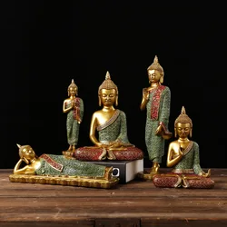 Custom Resin Zen Garden Religious Items Hindu God Statue Sakyamuni Buddha Statues For Sale Crafts Sculpture Art  Home Decoration
