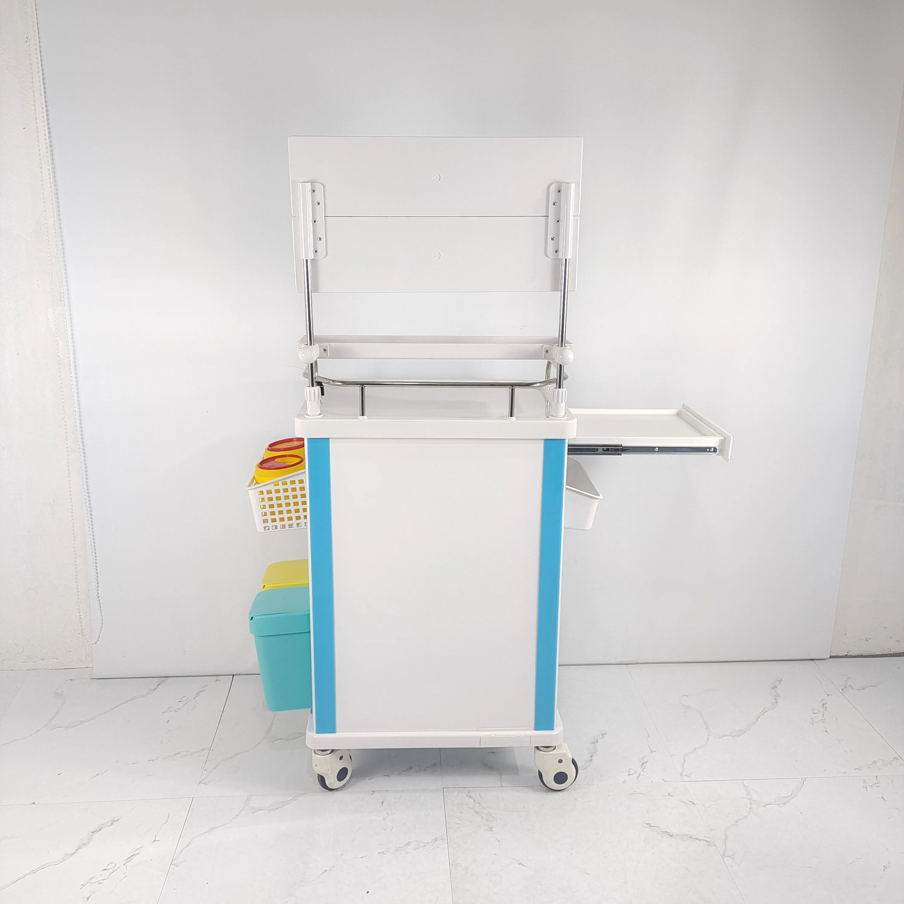 High quality ABS rescue medicine delivery vehicle with medicine lattice multi-function medical cart