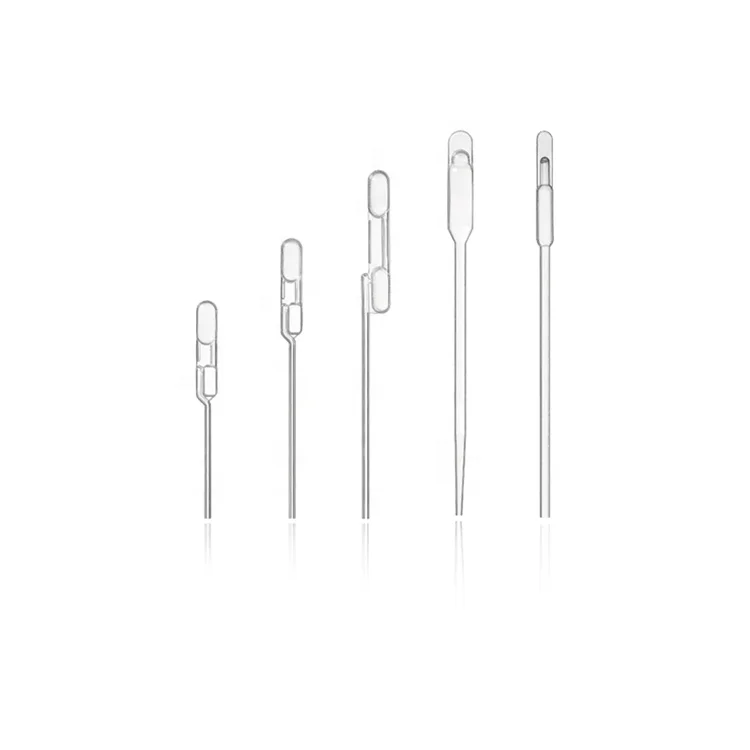 High transparency medical plastic disposable transfer pipettes