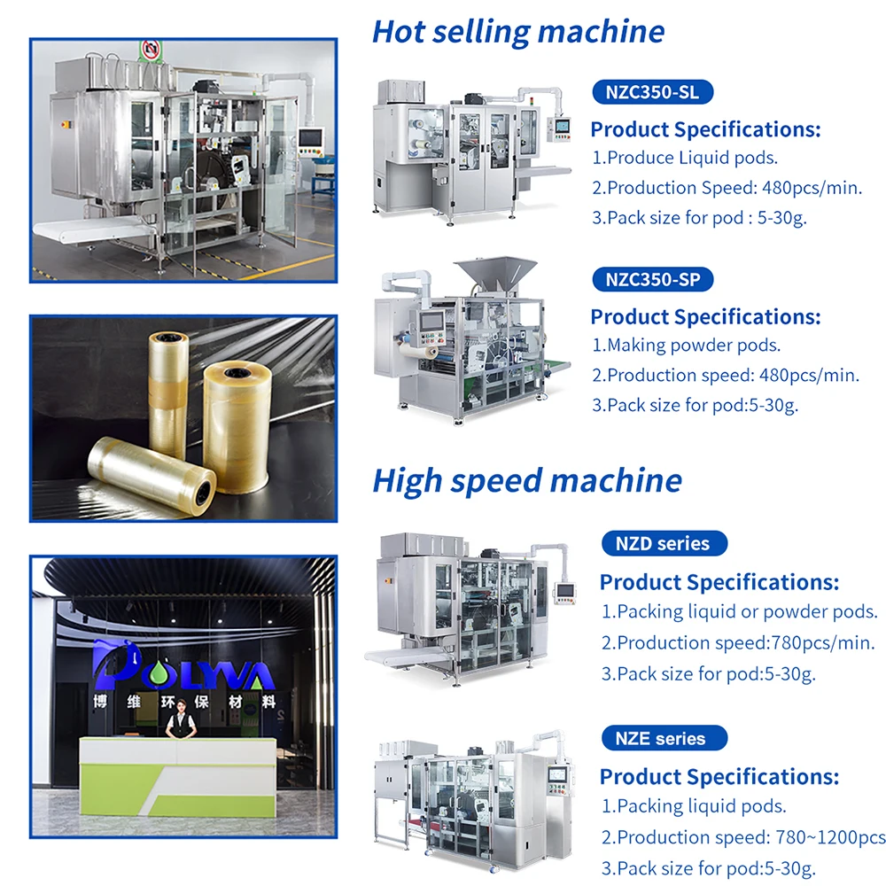 Polyva soap making laundry small powder detergent production line pod capsule pva packaging machine