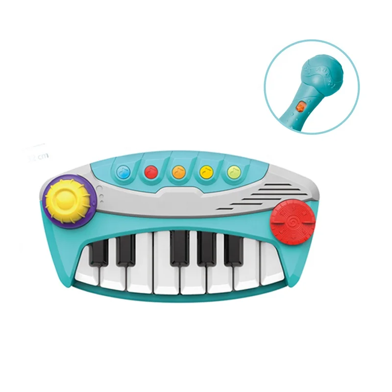 2024 New Early Education Electric Piano Keyboard Music Toy Educational Toy Baby Piano Toy With Microphone
