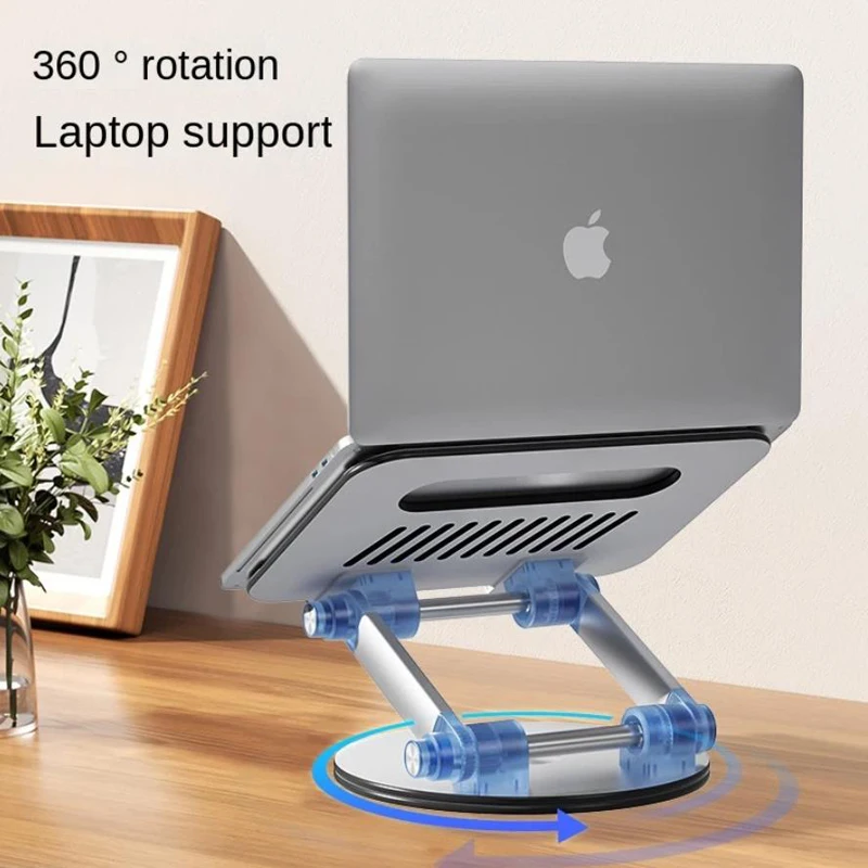 Adjustable 360 Rotating Aluminum Portable Laptop Stand For Macbook Air Xiaomi Dell HP Lenovo PC Tablet