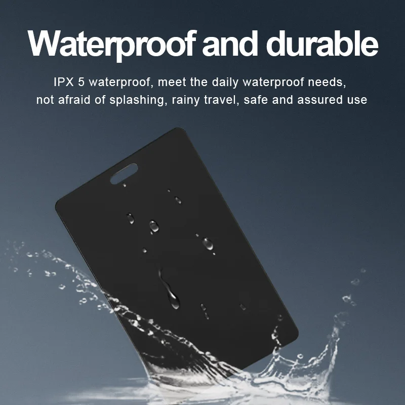 Power4 Ultra Thin Find My Certified Smart Card Wireless Charging Locator Rechargeable Bluetooth Anti Lost Tracker Item Finder