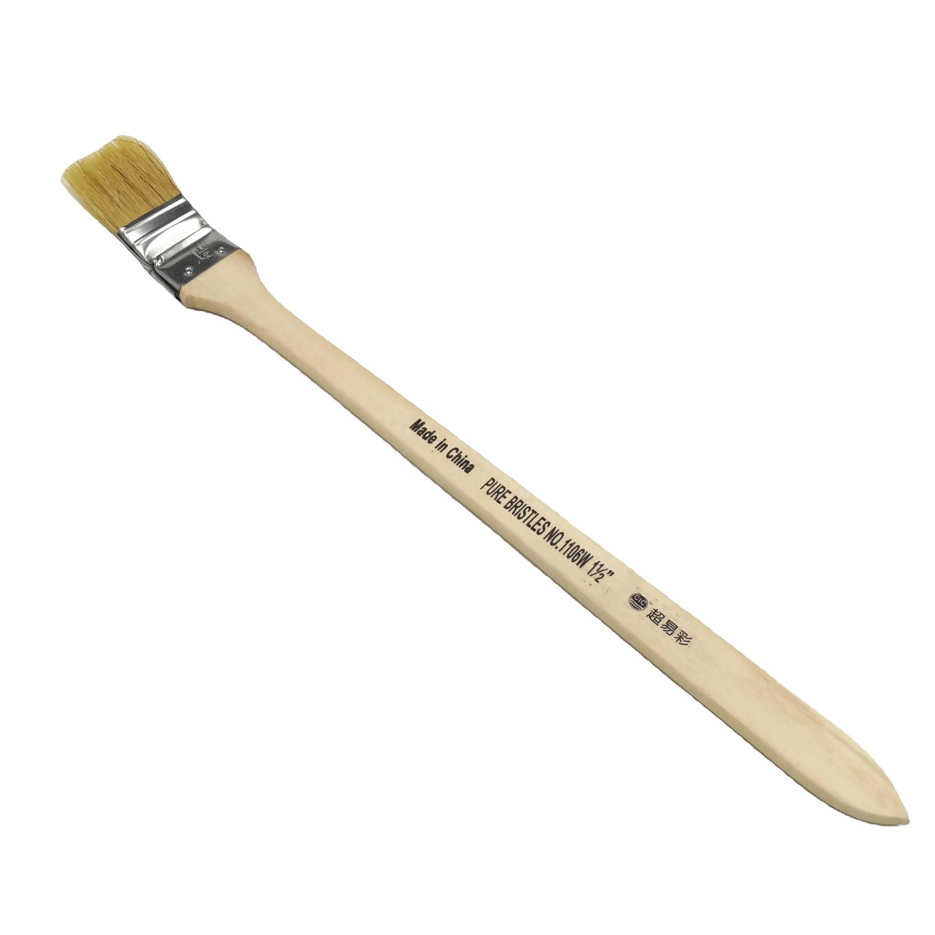 natural bristle angle radiator brush