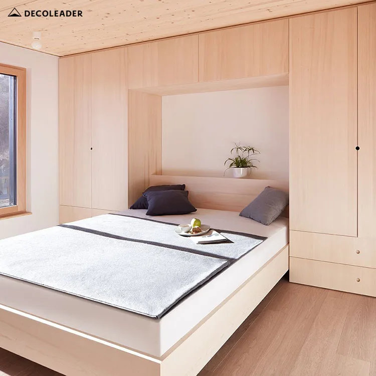 Custom Made Wardrobe Bed Wooden Grain Bedroom Furniture Closet